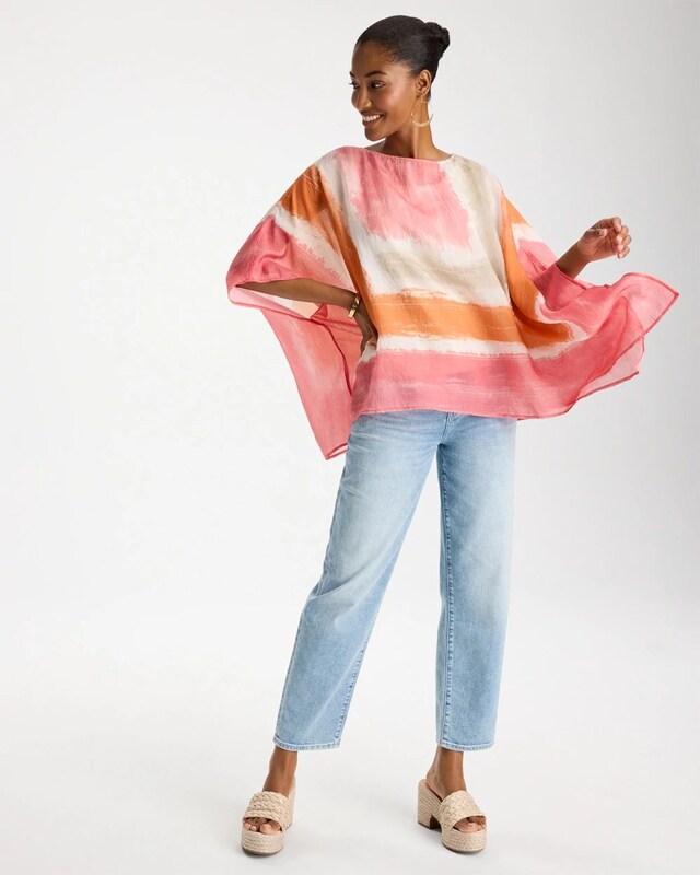 Printed Poncho - image 2